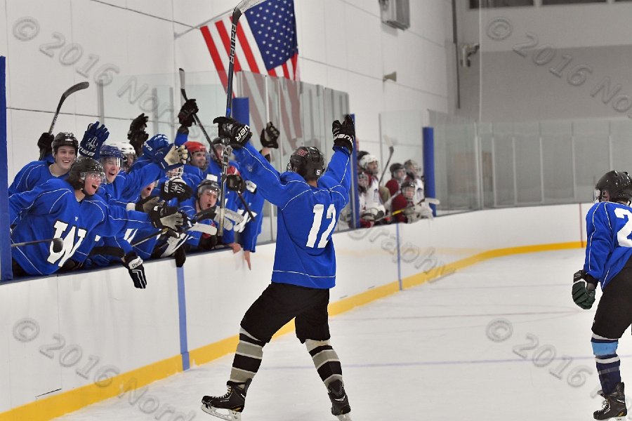 Wheaton College Men\'s Ice Hockey vs Middlesex Community College. - Photo By: KEITH NORDSTROM